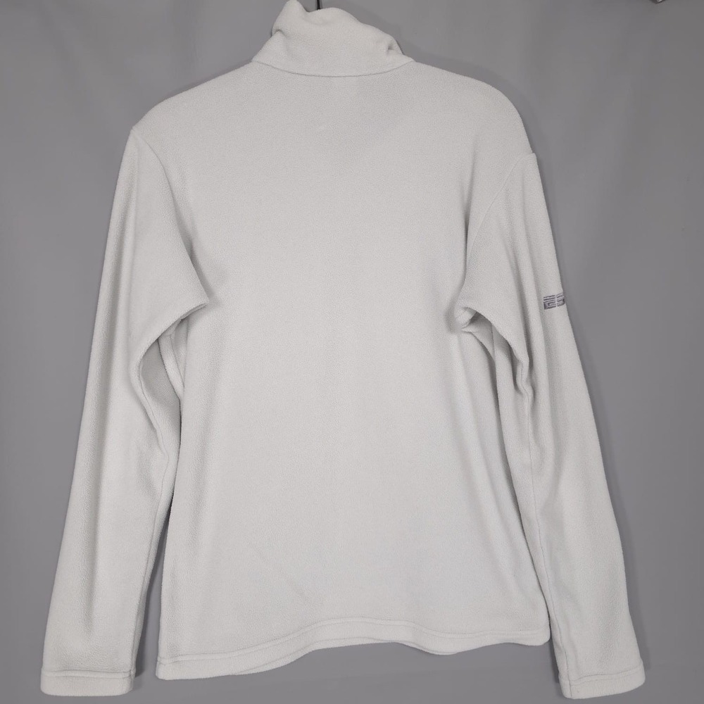Patagonia Women's SMALL Micro D Fleece Sweater Cream 1/4 Zip Outdoor ESPN Logo - Picture 7 of 9